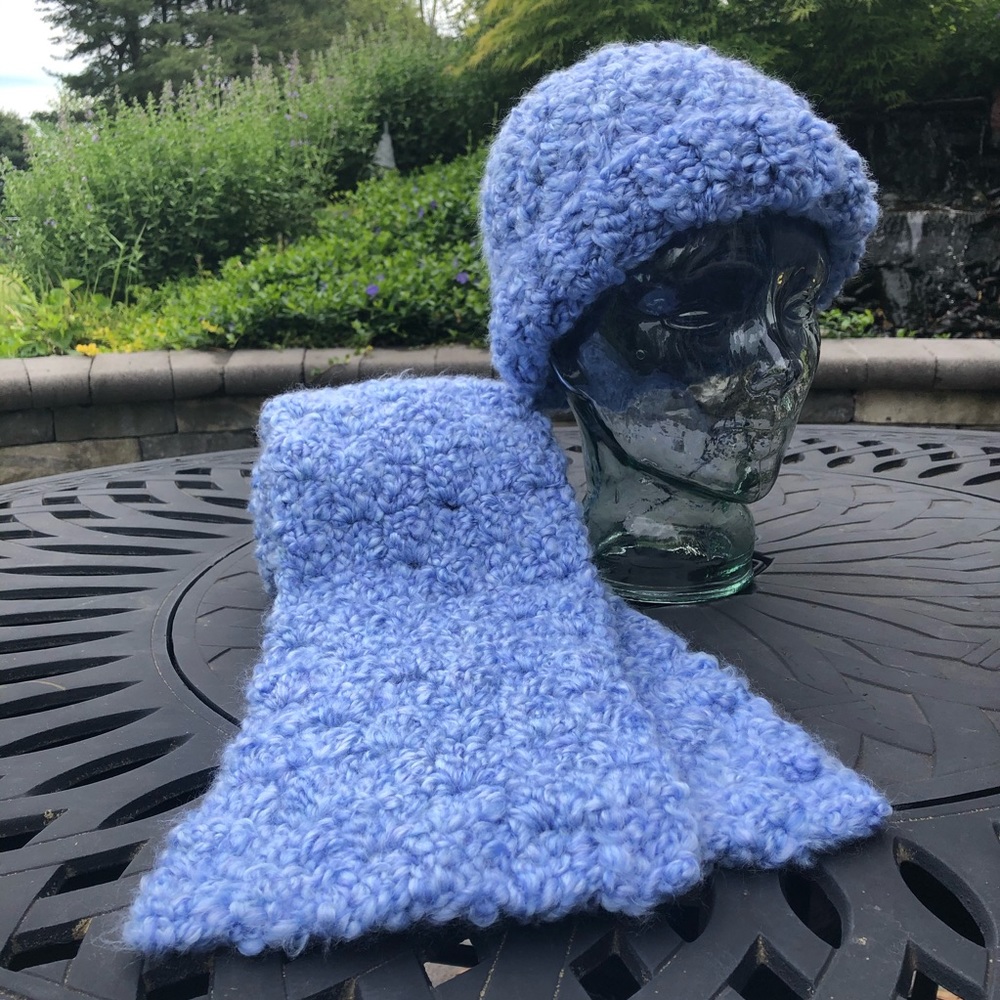 Handmade Hat and Scarf Set by BLD